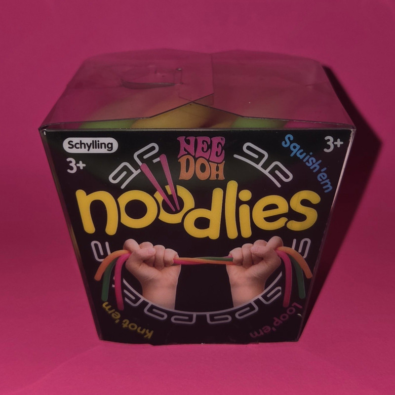 🔥🍜 New Schylling NeeDoh Noodlies Multicolor Squish Stretch Squeeze Fidget Toy
