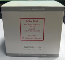 swiss line 1523C Body Star Aqua-Collagen Cream 500ml #moau