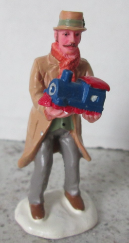 Lemax Man Figur mit Zug