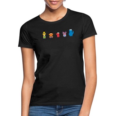 Sesamstraße Pixel Charaktere Frauen T-Shirt