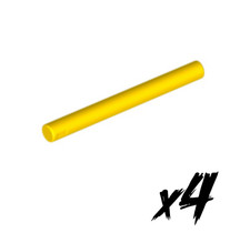 4x LEGO 30374 &bull; 4L Stange Bar &bull; Stab &bull; gelb &bull; yellow