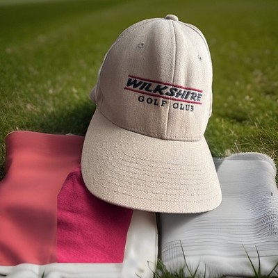 Wilkshire Golf Club Tan(Light Brown) Size Small Medium Fitted Baseball Cap