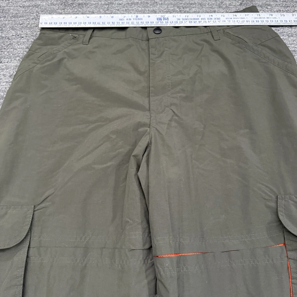 Patinador holgado al aire libre convertible verde 38X31 vintage BUM Equipment PAnts para hombre Foto 3 de 4
