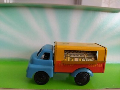 Vintage Brimtoy Pocketoy Bedford Snack Van verpackt in sehr gutem Zustand