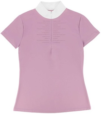 Ekkia Equitheme Kids Tournament Shirt Polo Suzanne Mauve Pink