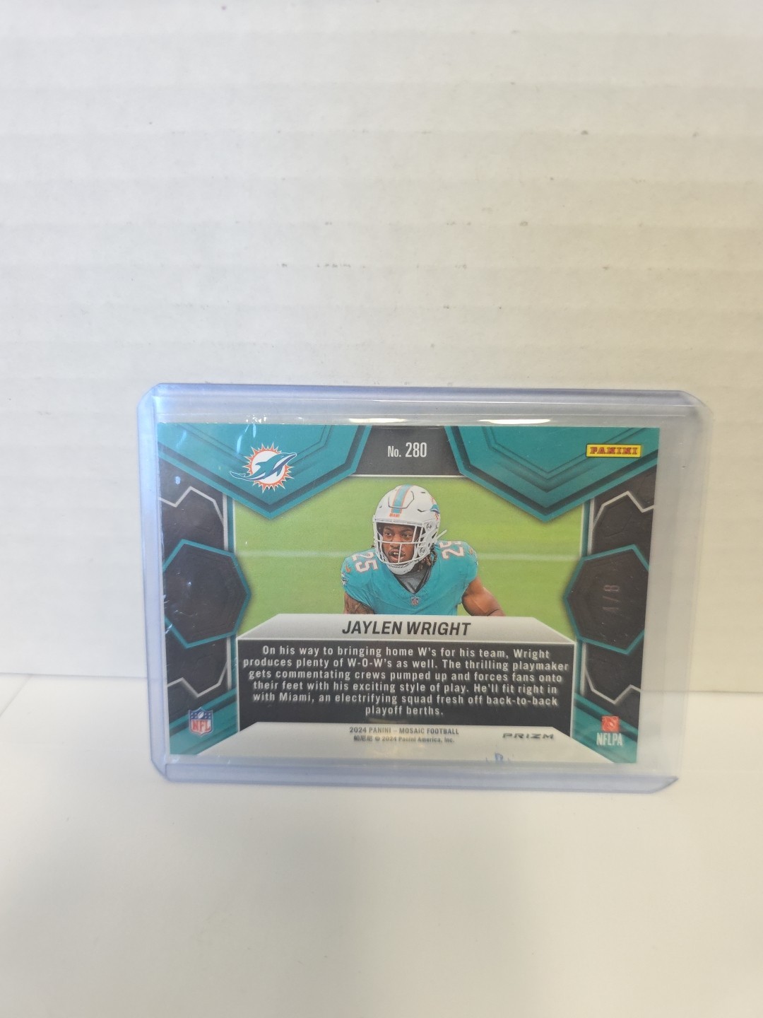 2024 Mosaic Jaylen Wright RC NFL Debut Green Sparkle #/8