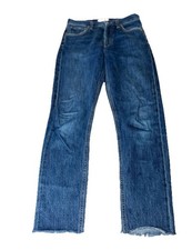 Agolde High Rise Jamie Jeans Hidden Button Fly USA Made Size 24 Style AO77
