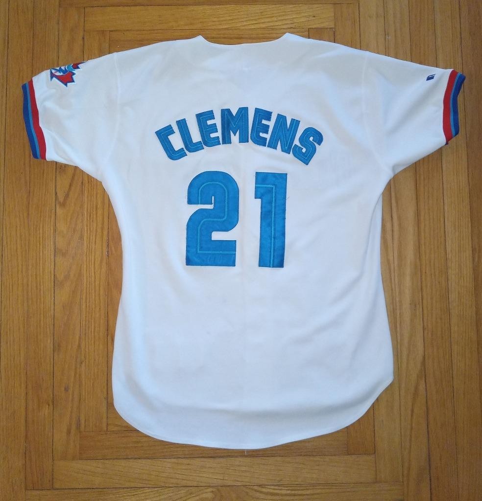 Vintage 90's Russell Toronto Blue Jays Roger Clemens MLB Jersey