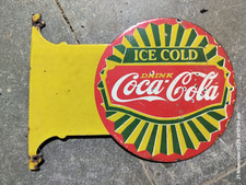 PORCELIAN COCA-COLA ENAMEL SIGN SIZE 10X7 INCHES