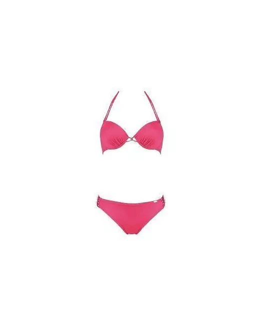 Triumph African Summer TWP Underwired Padded Halter Triangle Bikini Set Pink 32B