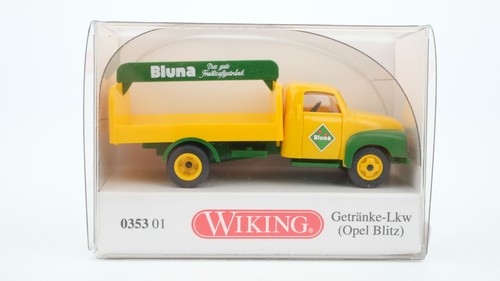 Wiking H0 035301 Opel Blitz camión de bebidas "Bluna" | Zustand: Gebraucht