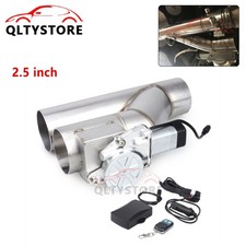 2.5 Inch Y Pipe Electric Exhaust Dual Valve Dump Valve Kit Remote Switch