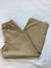 New Forever 21 Mens Flat Front Khaki Pants Size Medium Tan Stretch