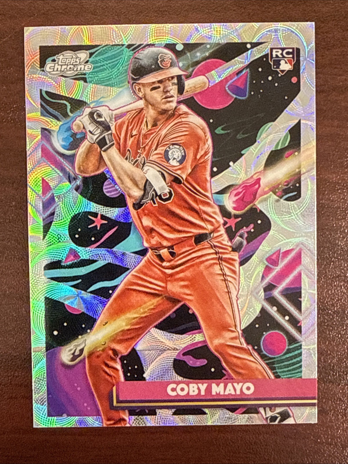 2025 Topps Cosmic Chrome - Coby Mayo #154 Nucleus Refractor (RC)