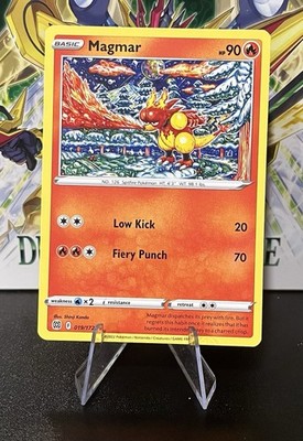 Magmar 019/172 Common Sword & Shield: Brilliant Stars Pokemon TCG Card New  