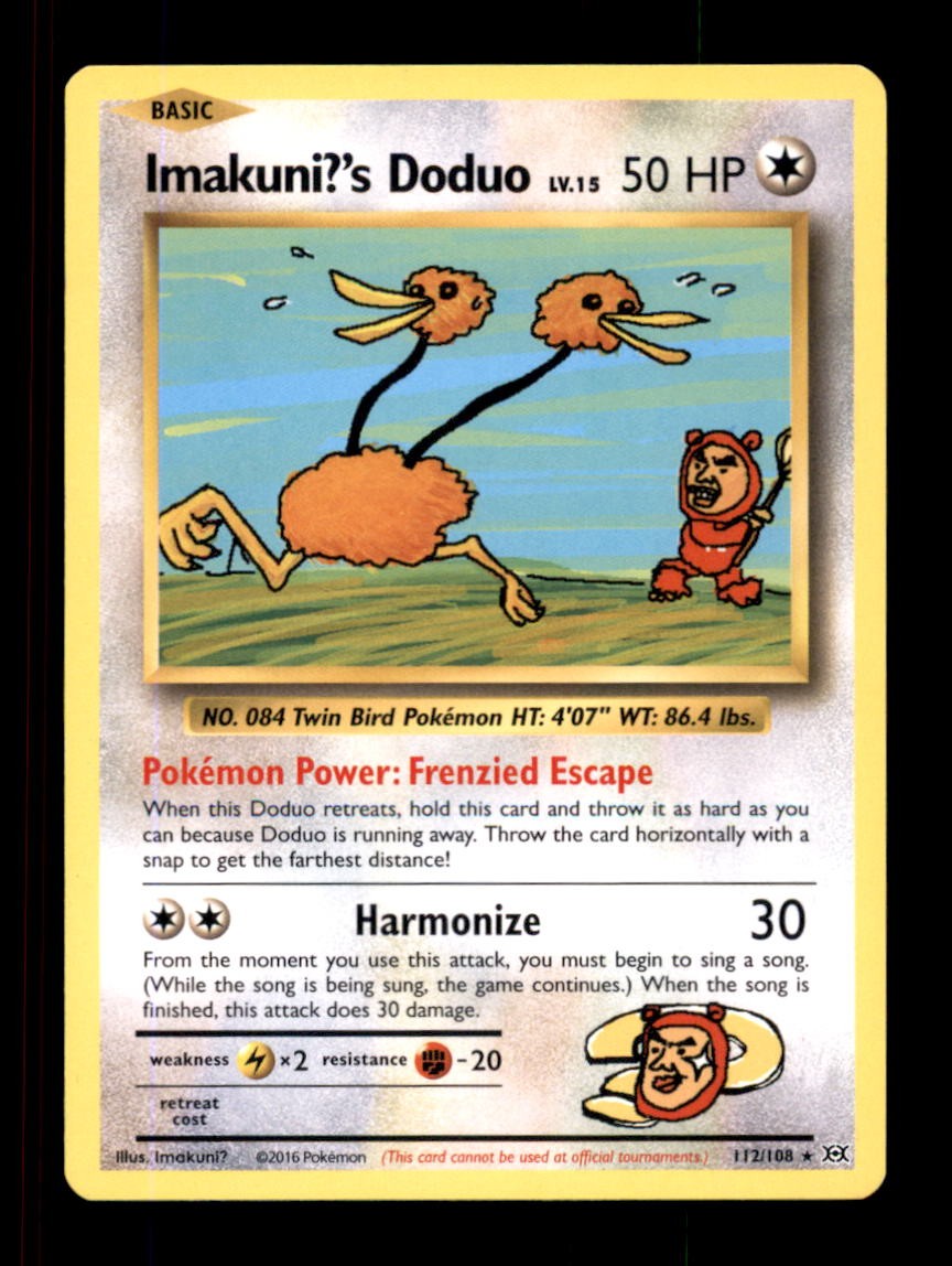 IMAKUNI?'S DODUO 112/108 SEC EVOLUTIONS POKEMON NM/M