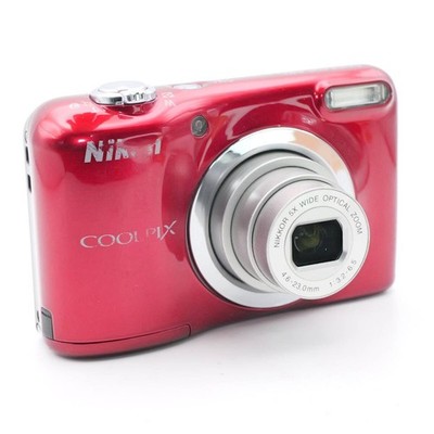 Nikon COOLPIX A10 Red 16.1MP Digital Camera AA Battery Tested Exc+
