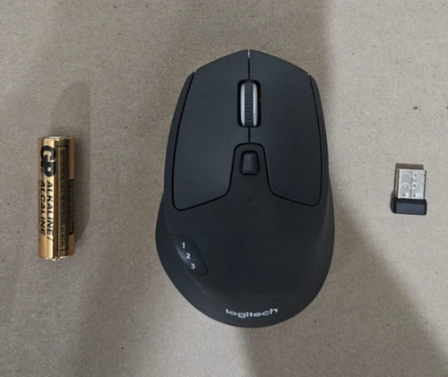 Logitech M720 Triathlon Multi-Device Wireless Bluetooth Mouse Unifying Receiver