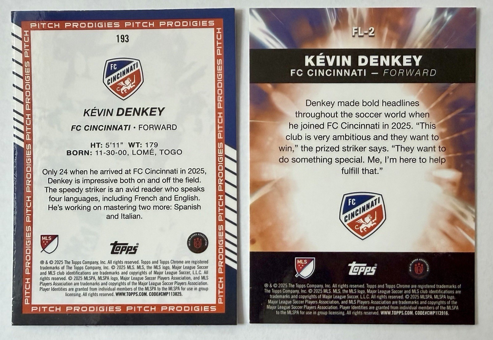 2025 Topps Chrome MLS Kevin Denkey Rookie Lot Magenta | Prizm Refractor view 2