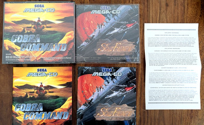 Beide CD,s Neuwertig - Cobra Command / Sol-Feace - Sega Mega CD MegaDrive Spiel