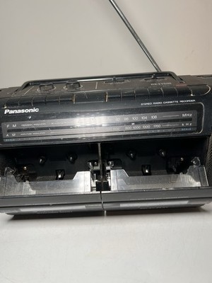 Vintage Panasonic RX-FT510 STEREO RADIO DUAL CASSETTE RECORDER w