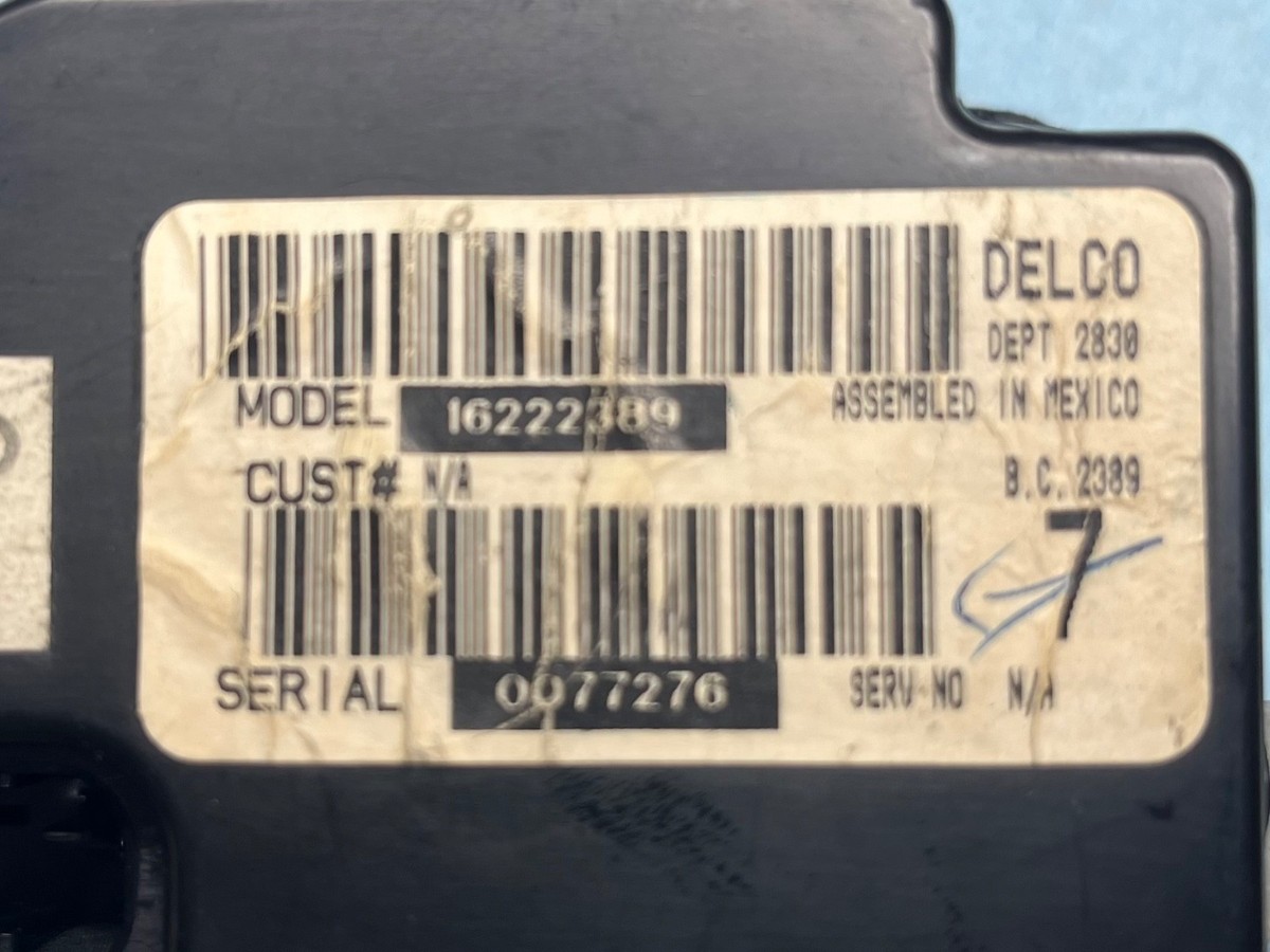 97 98 Jeep Grand Cherokee Jeep ZJ Blower Motor Module Resistor w