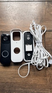 Timbre video parpadeante con cable de alimentación con adaptador no probado se vende como está