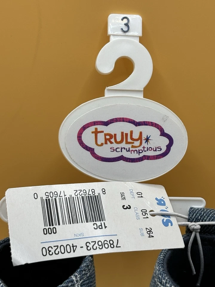 De Colección Bebés R Us Denim Zapatos de Cuna Alta Tenis Talla 3 Regalos de Navidad Guardería Perro Foto 2 de 4