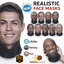 Cosplay Headwear Hiphop Fashion Balaclava 3d Printed Mask Elastic Mesh Full Face