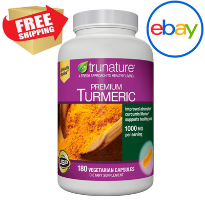 trunature Premium Turmeric 1000 mg, 180 Vegetarian Capsules