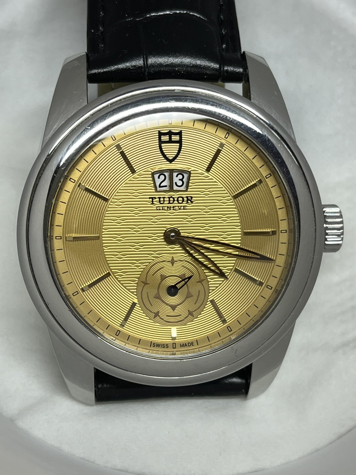 TUDOR Glamour 57003 Stainless Steel Automatic Movement Watch Working