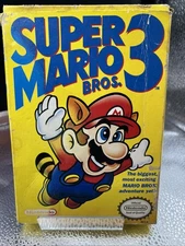 Nintendo NES Super Mario 3 Cartridge & Outer Box TESTED Working