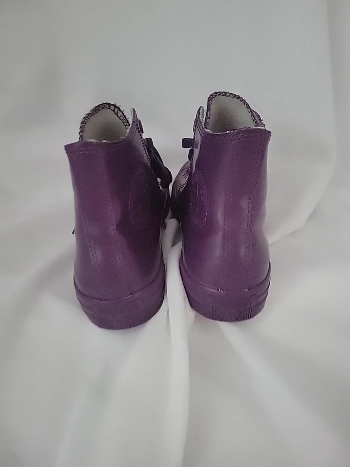 Converse All-Star Chuck Taylor Purple Rubber High Top Rainboot Mens 7 Wom 9  - Image 4 of 4