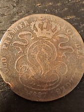 1837 Belgium 5 Centimes LEOPOLD I 