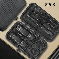 Manicure / Pedicure Set Nail Clippers Cleaner Cuticle Grooming Kit Nail Case