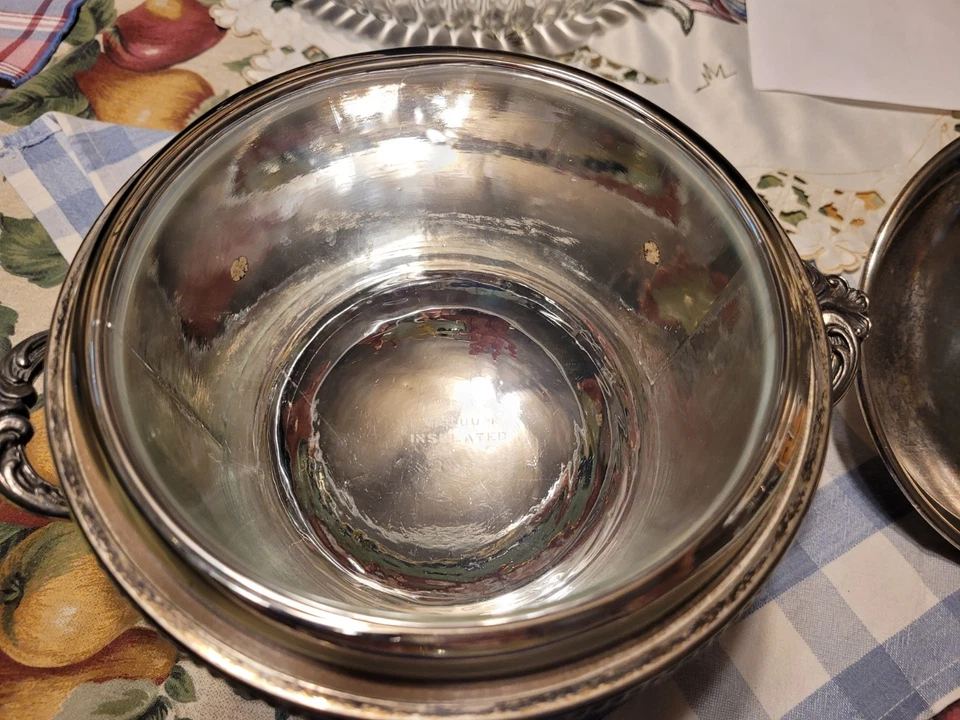 Cubo de hielo aislado al vacío Forbes Heavy Silver Plate era 1930-1940 Foto 2 de 4