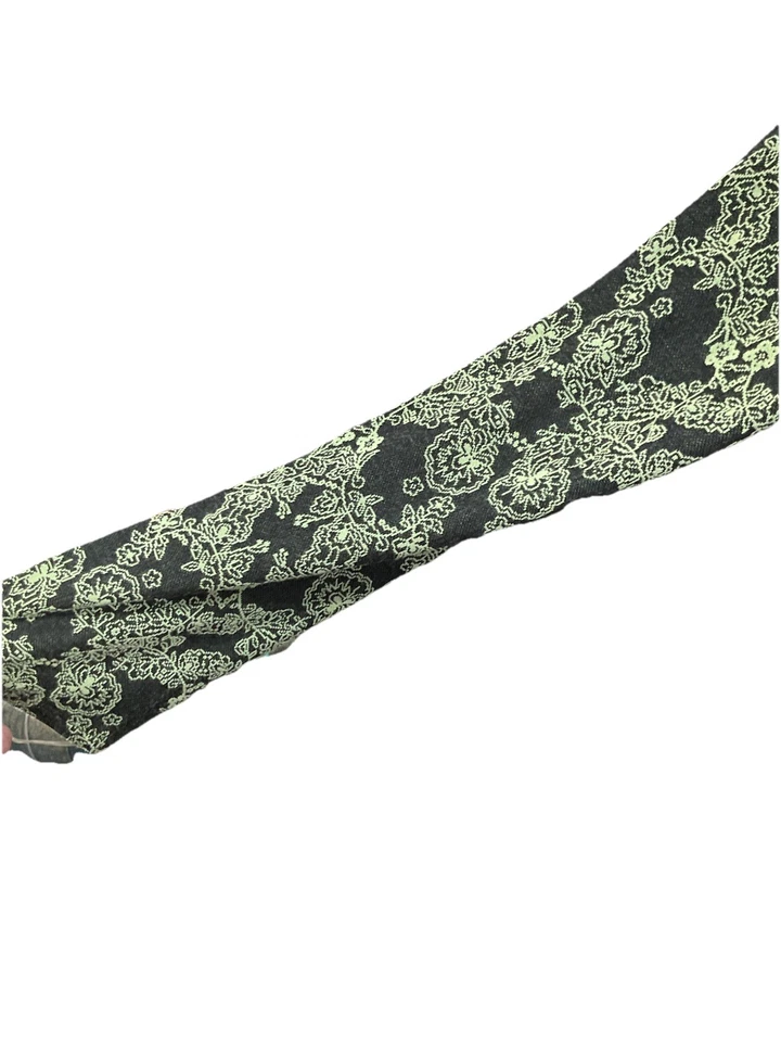 Lula Roe зеленый и черный длинным рукавом цветочный туника XL длиннее сзади - Изображение 4 из 4