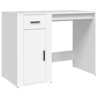 Schreibtisch Weiß 100X49X75 Cm Spanplatte Home Office Arbeitsplatz