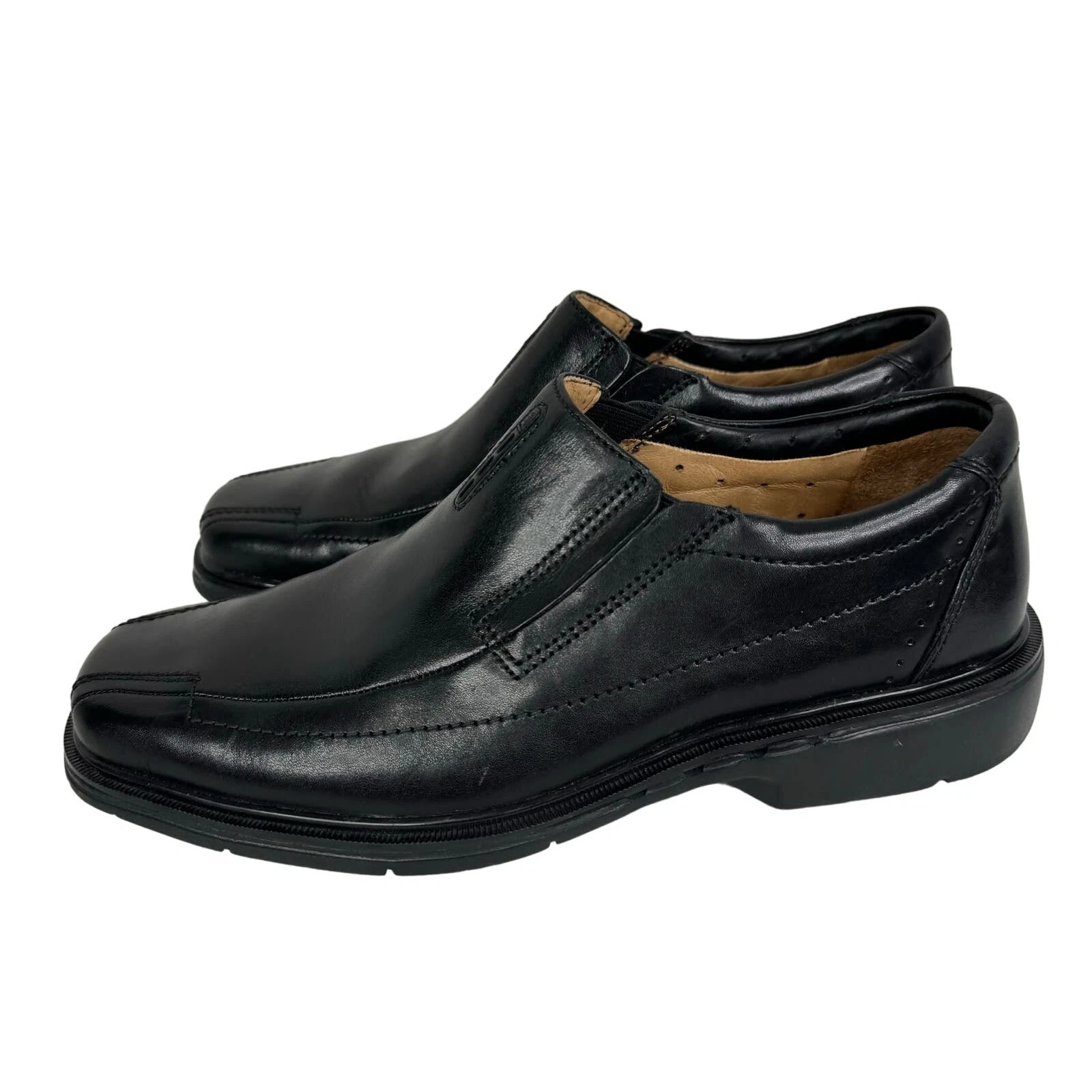 Clarks Uomo ONU. Mocassino Sheridan taglia 7 M nero in vera pelle Lexington $168