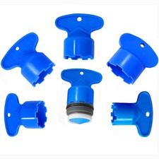 Faucet Aerator Key Removal Wrench Tool with 5 Size M16.5, 18.5, 21.5, Blue