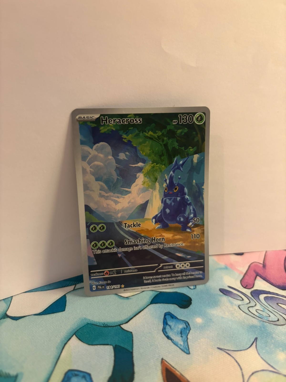 Pokemon Paldea Evolved Heracross 194/193 NM