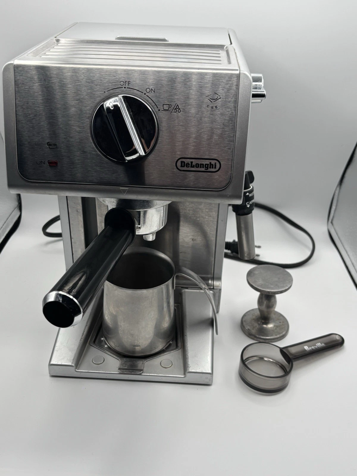 DeLonghi ECP Series Espresso/Cappuccino Maker Stainless Steel Tamper Breville