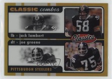 2022 Panini Classics Classic Combos Gold 83/99 Jack Lambert Joe Greene HOF rf2