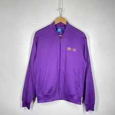 Adidas Pharrell Williams Track Jacket Uomo M Viola Zip Top Supercolore SST