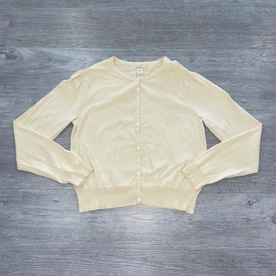 #ad #ad Sundance Sweaters Ivory Cream Cardigan Sweater Women’s Size Large Boho $28.49