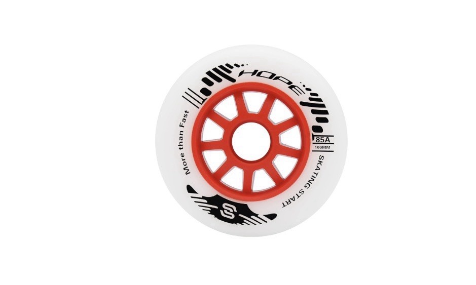 8Packs SKT HP 100mm Inline Skate Wheels 85A Replacement Roll