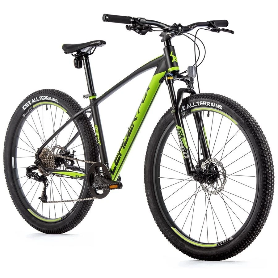 27.5 Zoll Mountainbike Leader Fox Esent 8 Gang S-Ride schwarz-grün RH 46cm - Bild 1 von 1