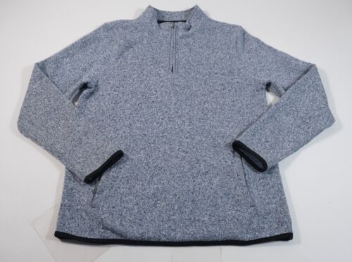 Class Club Boys Blue 1/4 Zip Pullover Sweatshirt Sz 18-20 - Photo 1/7