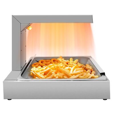 French Fry Warmer Lamp for Crispy Fries, Ideal for Home, Catering & Events