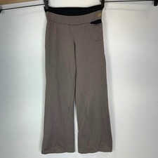 Adidas Climalite Gray Elastic Waist Pull On Nylon Stretch Athletic Pant Womens S